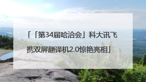 「第34届哈洽会」科大讯飞携双屏翻译机2.0惊艳亮相
