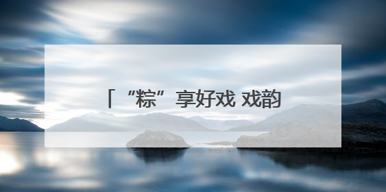 “粽”享好戏 戏韵流芳！共赴河北“中华有好戏”特别之约
