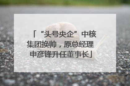 “头号央企”中核集团换帅，原总经理申彦锋升任董事长