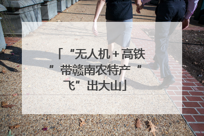 “无人机＋高铁”带赣南农特产“飞”出大山