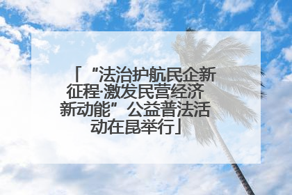“法治护航民企新征程·激发民营经济新动能”公益普法活动在昆举行