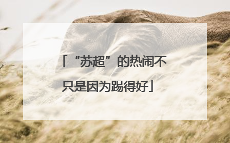 “苏超”的热闹不只是因为踢得好