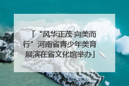 “风华正茂·向美而行”河南省青少年美育展演在省文化馆举办