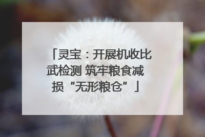 灵宝：开展机收比武检测 筑牢粮食减损“无形粮仓”