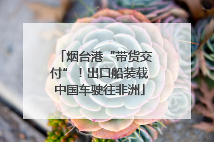 烟台港“带货交付”！出口船装载中国车驶往非洲