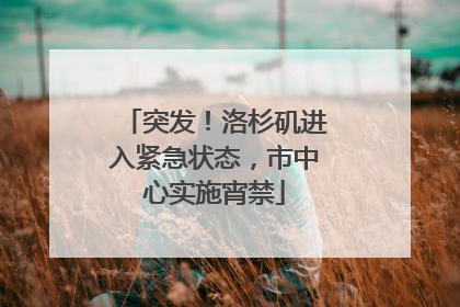 突发！洛杉矶进入紧急状态，市中心实施宵禁