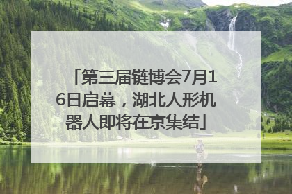 第三届链博会7月16日启幕，湖北人形机器人即将在京集结