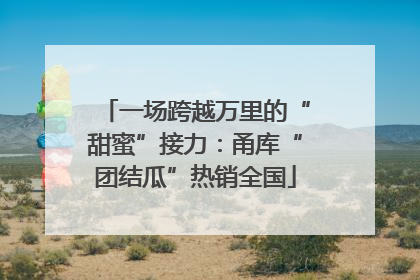 一场跨越万里的“甜蜜”接力：甬库“团结瓜”热销全国