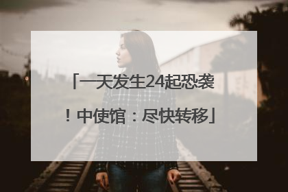 一天发生24起恐袭！中使馆：尽快转移