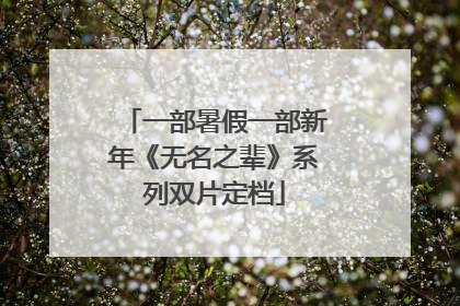 一部暑假一部新年《无名之辈》系列双片定档