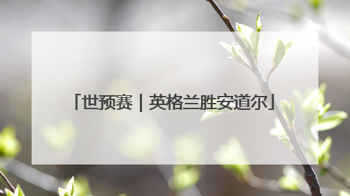世预赛｜英格兰胜安道尔