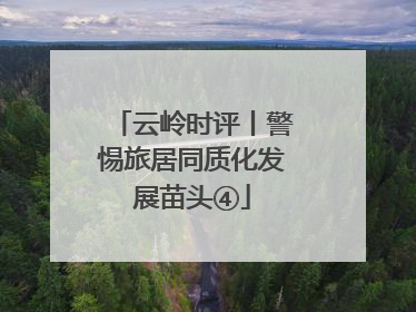 云岭时评丨警惕旅居同质化发展苗头④