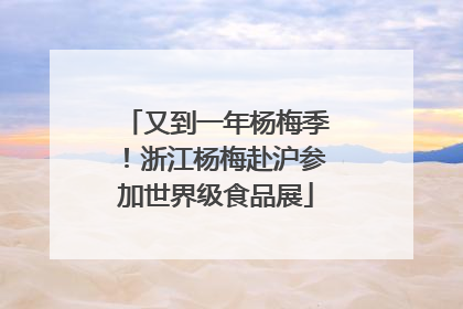 又到一年杨梅季！浙江杨梅赴沪参加世界级食品展