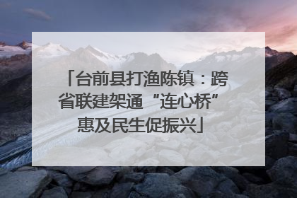 台前县打渔陈镇：跨省联建架通“连心桥” 惠及民生促振兴