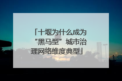 十堰为什么成为“黑马型”城市治理网络维度典型