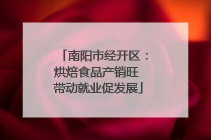 南阳市经开区：烘焙食品产销旺 带动就业促发展