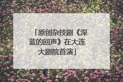 原创杂技剧《深蓝的回声》在大连大剧院首演