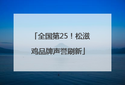 全国第25！松滋鸡品牌声誉刷新