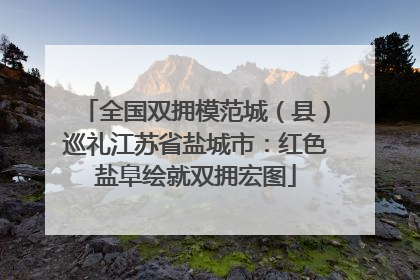 全国双拥模范城（县）巡礼江苏省盐城市：红色盐阜绘就双拥宏图