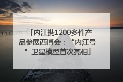 内江携1200多件产品参展西博会：“内江号”卫星模型首次亮相