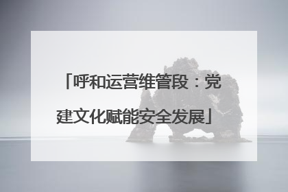 呼和运营维管段：党建文化赋能安全发展