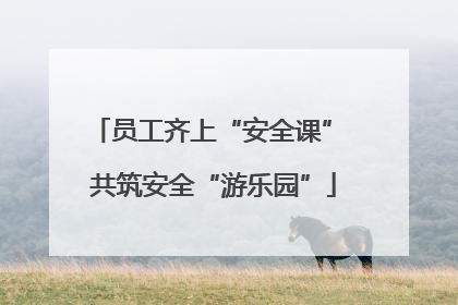 员工齐上“安全课” 共筑安全“游乐园”