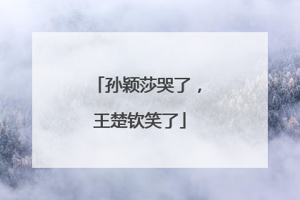 孙颖莎哭了，王楚钦笑了