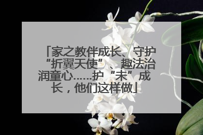家之教伴成长、守护“折翼天使”、趣法治润童心……护“未”成长，他们这样做