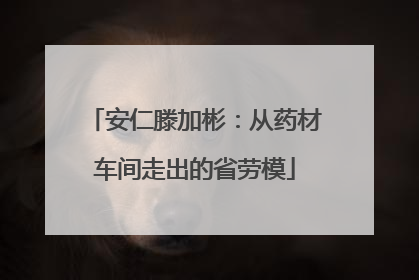 安仁滕加彬：从药材车间走出的省劳模