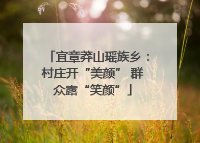 宜章莽山瑶族乡：村庄开“美颜” 群众露“笑颜”