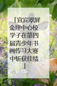 宜宾翠屏金坪中心校学子在第四届青少年书画传习大赛中斩获佳绩