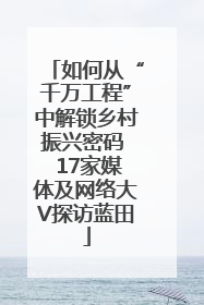 如何从“千万工程”中解锁乡村振兴密码  17家媒体及网络大V探访蓝田