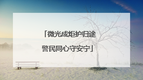 微光成炬护归途 警民同心守安宁