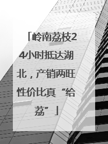 岭南荔枝24小时抵达湖北，产销两旺性价比真“给荔”