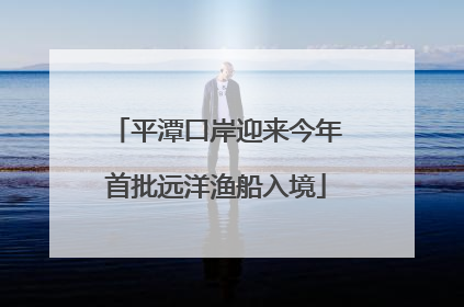 平潭口岸迎来今年首批远洋渔船入境
