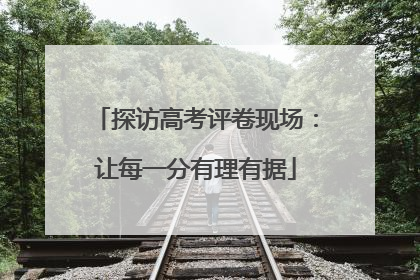 探访高考评卷现场：让每一分有理有据
