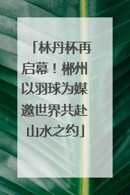 林丹杯再启幕！郴州以羽球为媒邀世界共赴山水之约