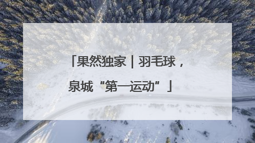 果然独家｜羽毛球，泉城“第一运动”