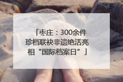 枣庄：300余件珍档联袂非遗绝活亮相“国际档案日”