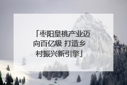 枣阳皇桃产业迈向百亿级 打造乡村振兴新引擎