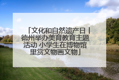 文化和自然遗产日丨德州举办美育教育主题活动 小学生在博物馆里赏文物画文物