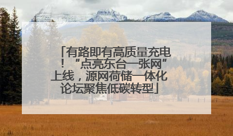 有路即有高质量充电！“点亮东台一张网”上线，源网荷储一体化论坛聚焦低碳转型