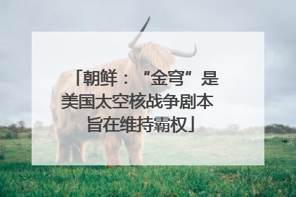 朝鲜：“金穹”是美国太空核战争剧本 旨在维持霸权