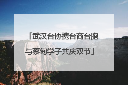 武汉台协携台商台胞与蔡甸学子共庆双节