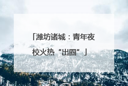 潍坊诸城：青年夜校火热“出圈”