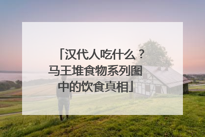 汉代人吃什么？马王堆食物系列图中的饮食真相