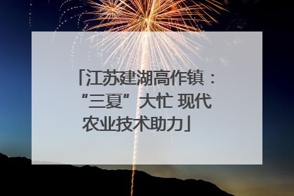 江苏建湖高作镇：“三夏”大忙 现代农业技术助力