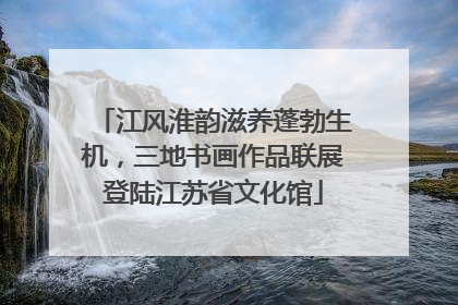 江风淮韵滋养蓬勃生机，三地书画作品联展登陆江苏省文化馆
