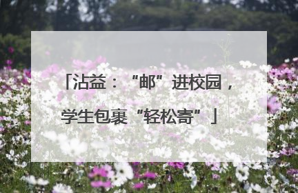 沾益：“邮”进校园，学生包裹“轻松寄”