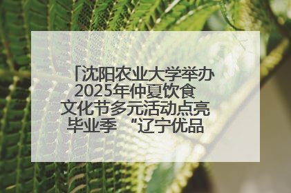 沈阳农业大学举办2025年仲夏饮食文化节多元活动点亮毕业季 “辽宁优品”进校园首站启动